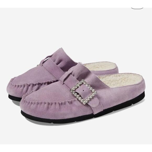 New New Free People Shearling After Riding Mules Size 9 - Picture 6 of 11